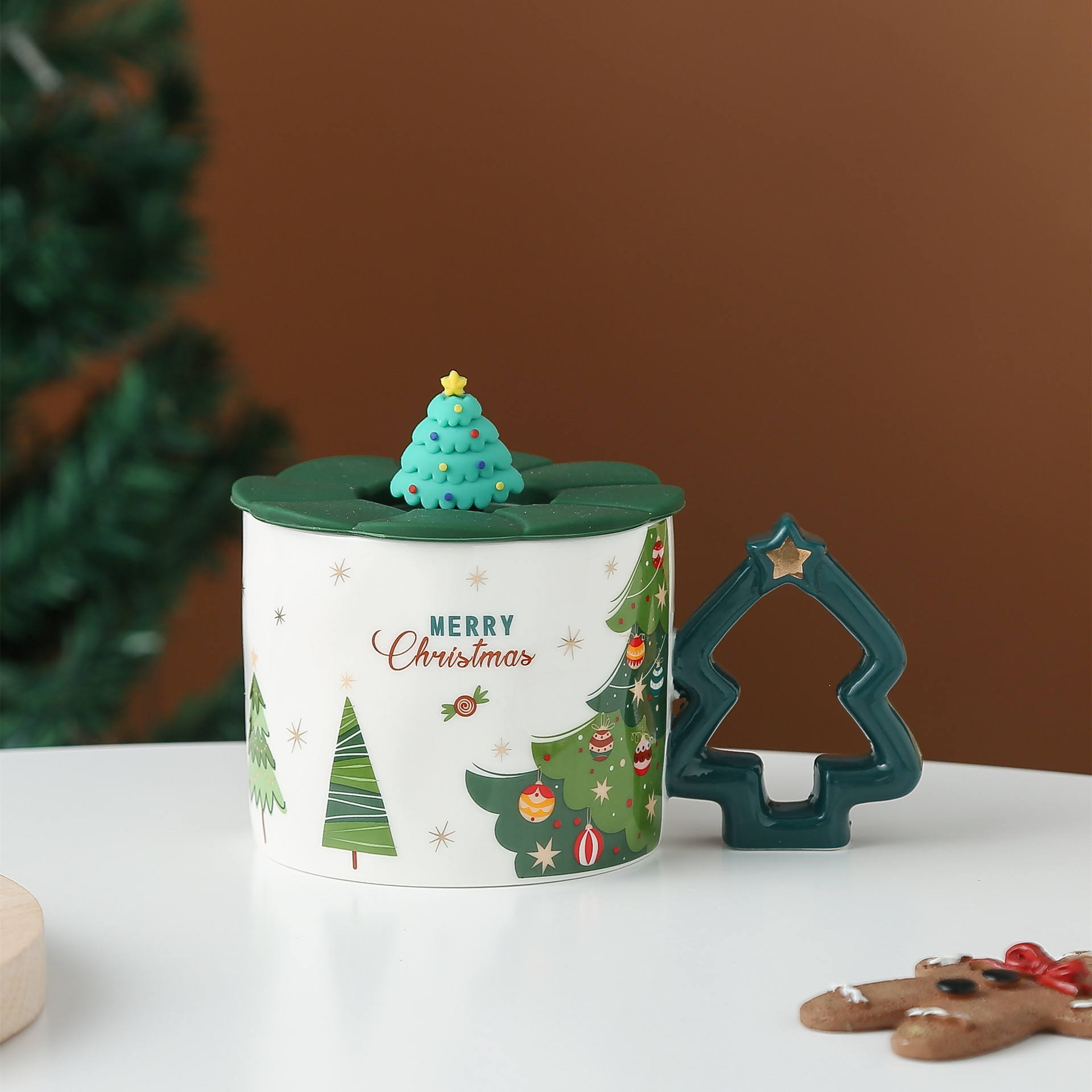 Christmas Tree-White Green