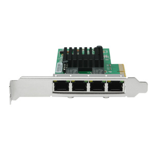 I350-T4การ์ดเครือข่าย PCIe PCI-E กิกะบิตสี่พอร์ต Gigabit NIC I350 AM4เดสก์ท็อปสายภายในสต็อก I350อะแดปเตอร์พอร์ต PCIe สี่พอร์ต - Product Image 3