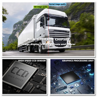 Moniteur de voiture sans fil TFT LCD couleur 7 pouces avec caméra de recul et TV, résolution 800x480, angle réglable pour camion/bus 12V-24V