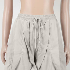 Ropa de entrenamiento elegante para <span class=keywords><strong>mujer</strong></span>, pantalones harén <span class=keywords><strong>Cargo</strong></span> de otoño a la moda con retazos con volantes, pantalones de chándal informales de estilo callejero, pantalones para <span class=keywords><strong>mujer</strong></span> - Product Image 4