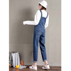 Jeans enceintes pantalons de maternité jarretelles Jeans grande taille pantalon ensemble Denim salopette <span class=keywords><strong>grossesse</strong></span> barboteuses L à 5XL - Product Image 4