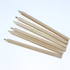 Высокое качество 7 дюймов рекламные Jumbo натурального дерева 4 в 1 Радуга Цвет карандаш натуральный мульти карандаш Радуга привести 4 в 1 карандаш