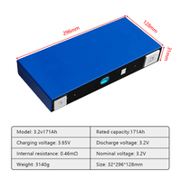 Cellule de batterie prismatique LiFePO4 de qualité A 3.2V 171Ah 173Ah 200Ah, cycle profond, au phosphate de fer et de lithium pour stockage solaire, VR, maison et ESS