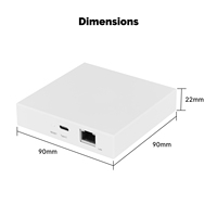Gateway Doméstico Inteligente Multiprotocolo TUOAN THP10-Z-X, Red Zigbee Local, Compatible con Thread y Matter