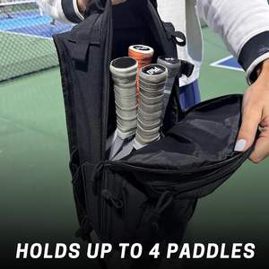 Sac à dos portable personnalisé imperméable à plusieurs compartiments pour raquette de tennis et rangement de raquette de pickleball en PU - Product Image 2