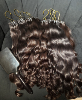 Extensions de cheveux naturels indiens, cheveux humains bruts, mèches non traitées