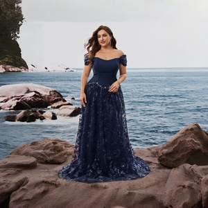 <span class=keywords><strong>Robe</strong></span> de soirée deux pièces de luxe en velours bleu, en polyester et dentelle perlée, avec <span class=keywords><strong>ceinture</strong></span> et foulard, <span class=keywords><strong>pour</strong></span> femmes arabes, invitée de mariage, antistatique - Product Image 6