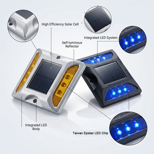 ไฟถนนโซลาร์เซลล์กันน้ำ IP68 สำหรับทางเดินและทางรถวิ่ง แสงสีขาวอบอุ่นขนาดเล็ก ได้รับการรับรองมาตรฐาน RoHS ไม่มีปัญหาความเสียหายเมื่อส่งมาถึง เหมาะสำหรับสวนและชุมชน - Product Image 3