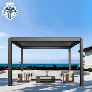 <span class=keywords><strong>Pergola</strong></span> <span class=keywords><strong>bioclimatique</strong></span> moderne en aluminium pour jardin, imperméable, 3 x 4 m, kits de toiture de <span class=keywords><strong>pergola</strong></span>, fabrication directe d'usine - Product Image 4
