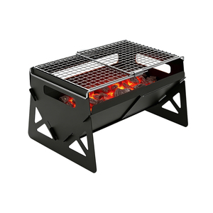 Barbecue au charbon de bois portable Pinniu avec design pliable pour le camping en plein air, les pique-niques, l'utilisation sur le balcon, des aérations réglables, nettoyage facile - Product Image 5