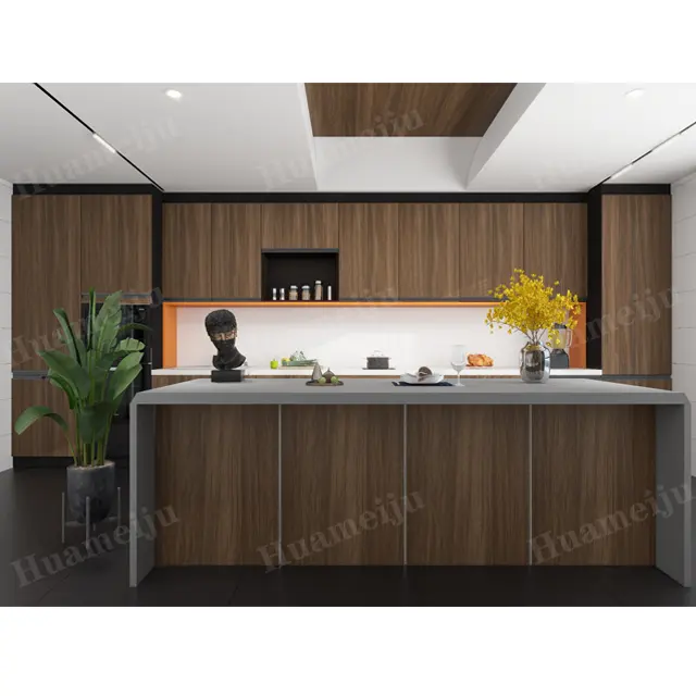 Pellicole Decorative Premium in PVC con venature di legno per interni in ufficio per interni mobili con soluzione di progettazione grafica per Interior Design