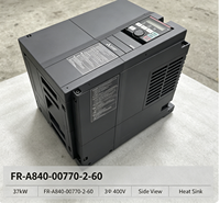 Variateur de fréquence Mitsubishi FR-A840-00770-2-60 30KW 380V-480V triphasé pour moteur, multi-étiquettes 57A 590Hz, contrôle vectoriel sans capteur, CE