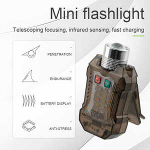 Mới Đa Chức Năng <span class=keywords><strong>Mini</strong></span> <span class=keywords><strong>LED</strong></span> Xách Tay USB Có Thể Sạc Lại <span class=keywords><strong>Keychain</strong></span> Ánh Sáng Ngoài Trời Làm Việc Ánh Sáng Với Tia <span class=keywords><strong>Laser</strong></span> Bấc Kính Thiên Văn Zoom - Product Image 5