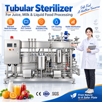 Sterilisator Tabung Jam untuk Saus Tomat 500L 1000L 2000L