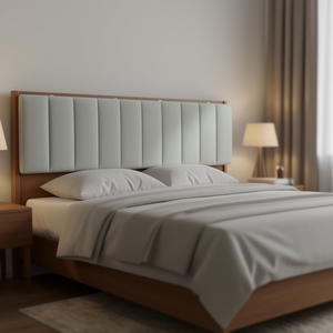 Cojín de Terciopelo Gris Claro para Cabecera de Cama, 72 Pulgadas, Modelo D0100H5GJE2, Funda para Muebles - Product Image 2