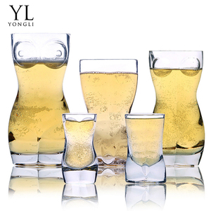 Vente flash : Tasses à bière en <span class=keywords><strong>verre</strong></span> givré avec sublimation, forme de <span class=keywords><strong>femme</strong></span> en bikini sexy, 100 ml - Product Image 2