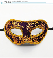 Sir Halloween Flanelle Tissu Tête Plate Homme Prom Dress Up Half a Face Photo Props Gentleman Roman Theme Party Mask
