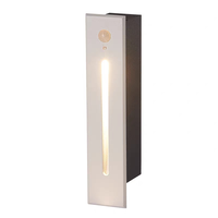 Lampe murale LED 3W pour intérieur et extérieur, lampe de pied, lampe d'angle en aluminium, éclairage de couloir et d'escalier extérieur
