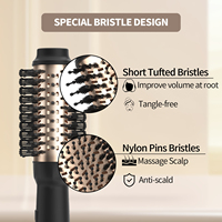 Outils de coiffure chauds One Step Volumizer Sèche-cheveux Brosse 1000W Brosse à air chaud avec revêtement en céramique