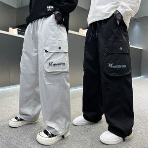 Pantalon <span class=keywords><strong>Cargo</strong></span> Polyvalent à la Mode pour Garçons, Collection Automne-Hiver, Vente en Gros Personnalisée - Product Image 1