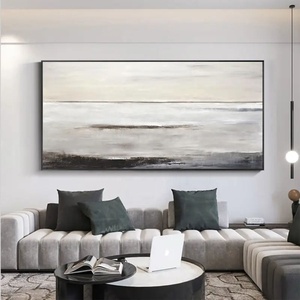 Personalizzare la decorazione per la casa moderna pittura a olio decorazione artistica da parete <span class=keywords><strong>bianco</strong></span> <span class=keywords><strong>nero</strong></span> <span class=keywords><strong>e</strong></span> <span class=keywords><strong>grigio</strong></span> Wabi Sabi Art soggiorno decorazione della parete pittura - Product Image 2