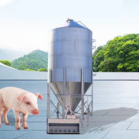 Nouveau silo en acier galvanisé pour volailles, équipement d'alimentation pour l'élevage des animaux, adapté aux exploitations porcines et avicoles