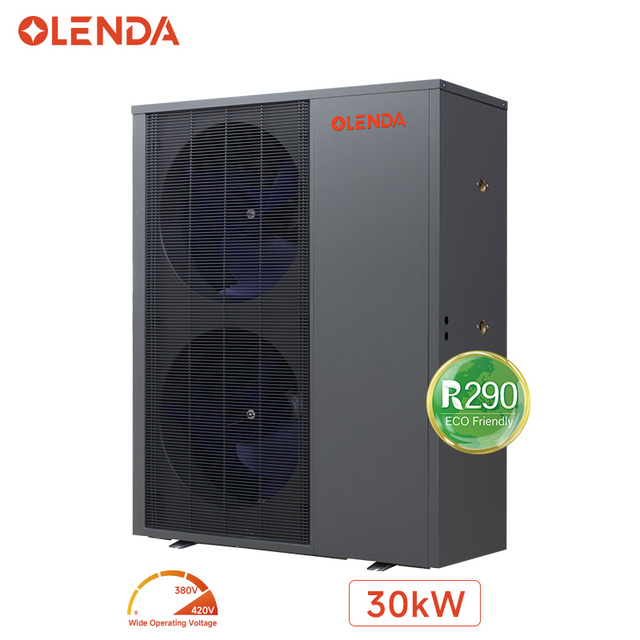 Commercial Outdoor Hotel Household Metal Air Source Heat Pump R290 30kW 380V A+++ Energy Saving High Efficiency WIFI DC Inverter