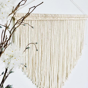 Elegancia Atemporal Hecha a Mano, Tapiz de Macramé Grande de Cordón de Algodón Hecho a Mano, Decora Tu Pared con Esto - Product Image 1