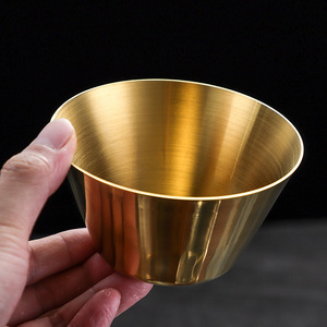 304 Stainless Steel Korean Style Smoothie Cup Single Layer Conical Bowl For French Fries Ice Cream Shaved Ice Restaurant Sauce - Product Image 2