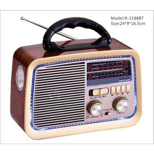 Radio Portátil de 3 Bandas <span class=keywords><strong>FM</strong></span>/AM/SW con Reproductor USB/TF y Función de Carga, Alimentación CA/CC y por Batería, Audio para el Hogar y Exteriores - Product Image 4