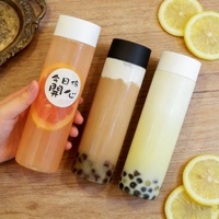 Bouteilles en plastique transparent jetables de 300 ml, 350 ml, 400 ml, 500 ml pour boissons, contenants à jus, bouteilles en plastique pour animaux de compagnie