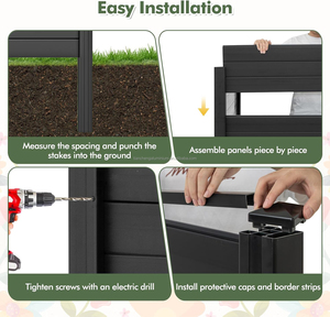 Clôture de cour européenne haut de gamme Porte coulissante en aluminium Kit de clôture de confidentialité en aluminium extérieur Clôture en aluminium pour mur de démarcation - Product Image 6