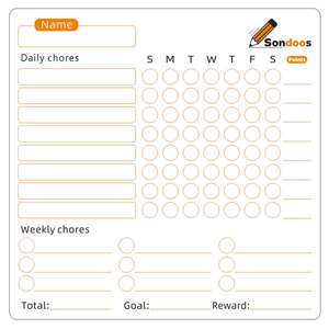 Magnetic Calendar Chore Chart Dry <b>Erase</b> Behavior Charts Markers Reward Chart for Kids Teens Adults Family Fridge Magnet Board - Product Image 6