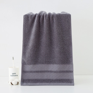 ผ้าเช็ดหน้าผ้าฝ้ายแท้ 34x74 ซม. สีพื้น ผ้าตาข่ายซาติน ผ้าเช็ดตัวสำหรับผู้ใหญ่ ของใช้ในบ้าน ผ้าเช็ดตัวของขวัญ ซึมซับได้ดี ผ้าเช็ดมือ - Product Image 2