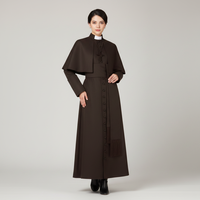 Robe de Prêtre Médiévale Vintage, Cape de Pape, Costume de Pasteur pour Hommes, Robe de Moine Renaissance, Polyester, pour Halloween et Cosplay