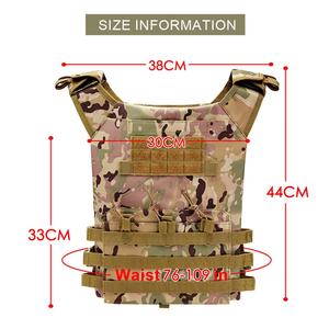 เสื้อกั๊กยุทธวิธีกลางแจ้ง ปรับได้เต็มที่ ระบายอากาศ น้ำหนักเบา แบบโมดูลาร์ สำหรับเพ้นท์บอล พร้อมช่องใส่แผ่นเกราะ - Product Image 2