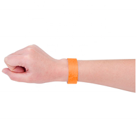 Kostenlose Probe Plain Solid Color 19mm Einmalige Verwendung Wasserdichtes Inkjet-bedruckbares Tyvek-Papier armband Benutzer definiertes Tyvek-Armband