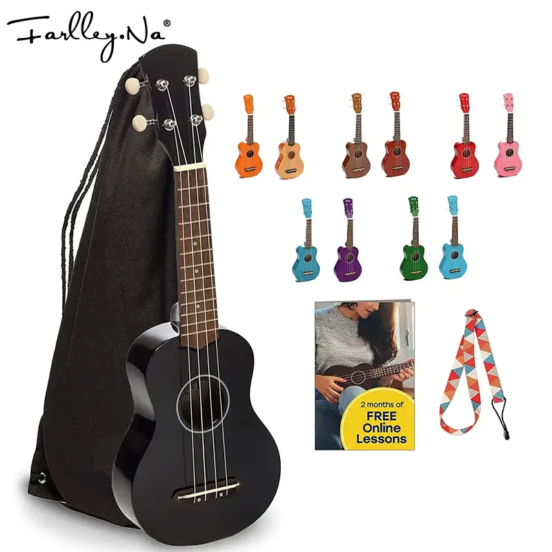 Farlley.Na giocattolo mogano all'ingrosso bambini chitarra tenore Gig Bag compensato di tiglio Ukulele