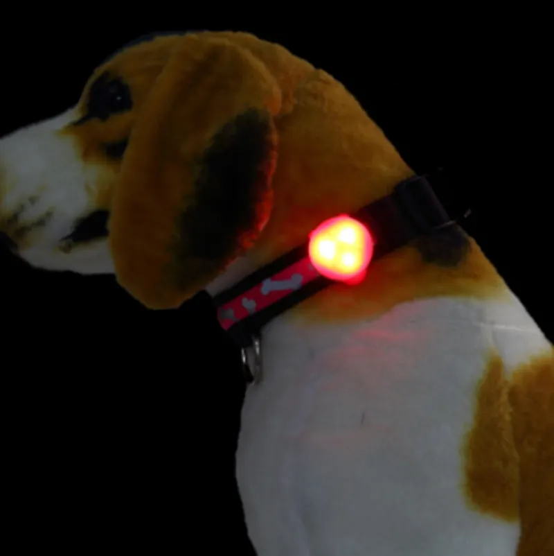 Accesorios luminosos para collar de perro, gato, cachorro, mascota, huella de silicona, nuevo patrón
