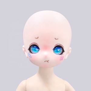 Féerique — tête de poupée bébé BJD, en plastique, avec maquillage, uniquement pour le visage - Product Image 3