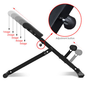 Chaise romaine pliable en acier de haute qualité avec fonctions de sécurité réglables <span class=keywords><strong>pour</strong></span> bancs/supports de fitness commerciaux peu encombrants - Product Image 3