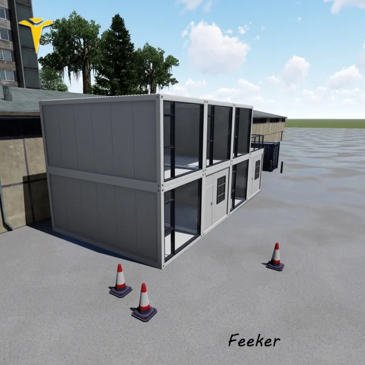 Empacotador de escritório modular de 20ft, casa de contêiner para armazenamento ao ar livre