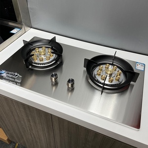 Estufa de <span class=keywords><strong>Gas</strong></span> de Acero Inoxidable de Alta Potencia con Encendido Electrónico por Pulsos, Doble Quemador, Temporizador Inteligente, para Instalación Empotrada o de Sobremesa - Product Image 6