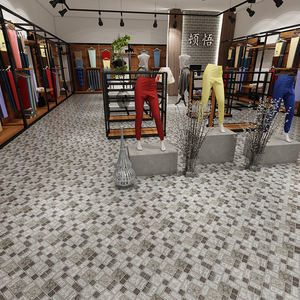 Tapis de sol en PVC imitation marbre blanc, extension ample en vinyle LVT, sol Flexible, carreaux de sol imbriqués en pvc - Product Image 5