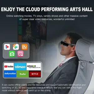 Gafas Inteligentes de Alta Tecnología con Doble Cámara, OEM, 3D <span class=keywords><strong>TV</strong></span>, AR, VR, 1080P, Control Electrónico, Video Móvil, Android Box, Control Remoto Portátil, Venta al Por Mayor - Product Image 6