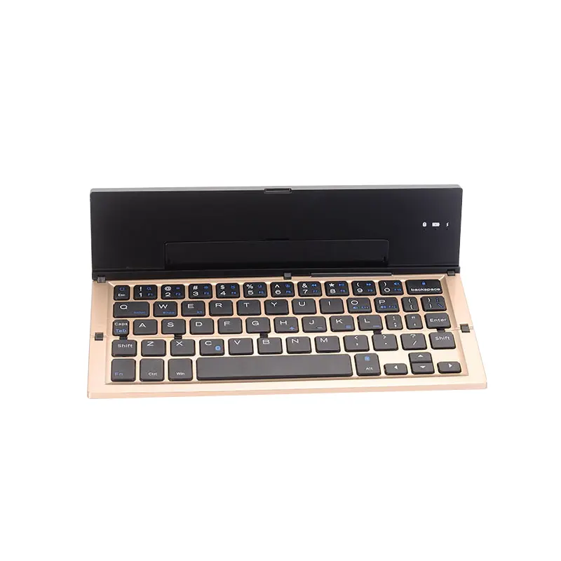 Foldable Wireless Keyboard Rechargeable Portable Mini Bluetooths PC Tablet Keyboards for Android Windows Ios Plastic 3.7V GK608