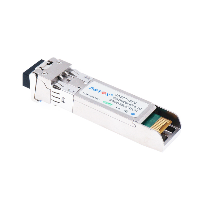 10G DWDM SFP+ Optical Fiber Transceiver LC DWDM C-Band Fiber SFP Module 40km Cooled EML RoHS
