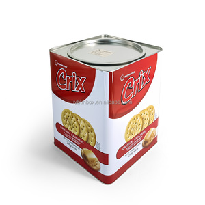 JYB - Caja <span class=keywords><strong>de</strong></span> Metal Cuadrada Resistente para Regalos Familiares, Recipiente Hermético <span class=keywords><strong>de</strong></span> Gran Capacidad para Galletas, <span class=keywords><strong>Dulces</strong></span> y Otros Productos - Product Image 2