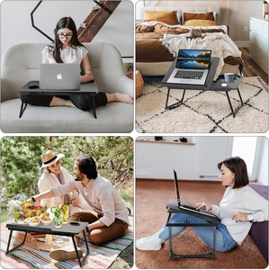 Soporte portátil <span class=keywords><strong>para</strong></span> ordenador portátil de la mejor oferta <span class=keywords><strong>para</strong></span> <span class=keywords><strong>escritorio</strong></span>, <span class=keywords><strong>pequeño</strong></span> <span class=keywords><strong>escritorio</strong></span> ajustable <span class=keywords><strong>para</strong></span> ordenador portátil <span class=keywords><strong>para</strong></span> escribir, mesa de bandeja de cama con portavasos T1026 - Product Image 4