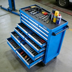 Chariot de rangement en acier robuste à 13 tiroirs - Équipement industriel pour <span class=keywords><strong>garage</strong></span>, usine, maintenance OEM/ODM, capacité de charge de 500 kg - Product Image 3